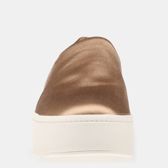 SOLD Vince Warren Sneaker Fawn Satin 9.5 - Picture 3 of 4